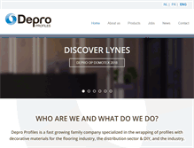 Tablet Screenshot of depro-profiles.com